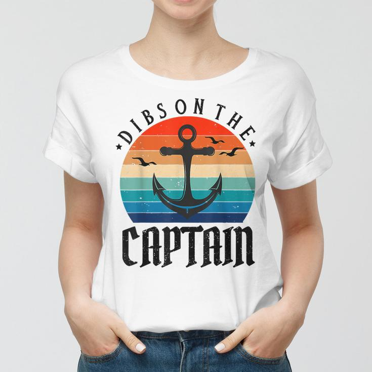 Funny Captain Wife Dibs On The Captain V11 Women T-shirt
