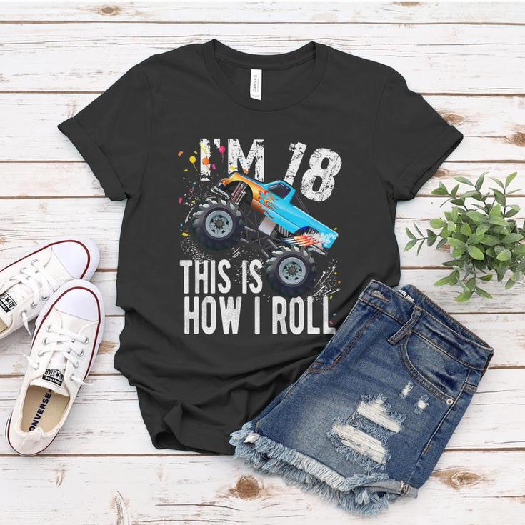 18 Year Old Gift Cool 18Th Birthday Boy Gift For Monster Truck Car Lovers Women T-shirt Unique Gifts