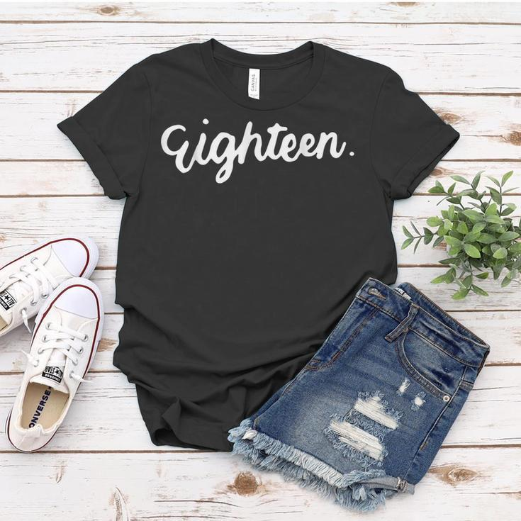 18Th Birthday For Girl Eighn Party N Women Age 18 Year Women T-shirt Personalized Gifts
