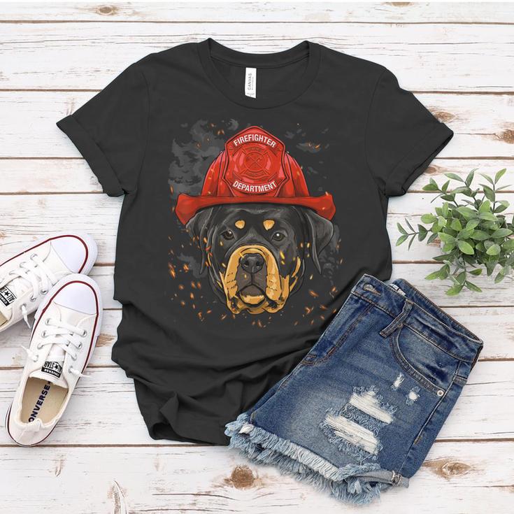 Firefighter Rottweiler Firefighter Rottweiler Dog Lover Women T-shirt
