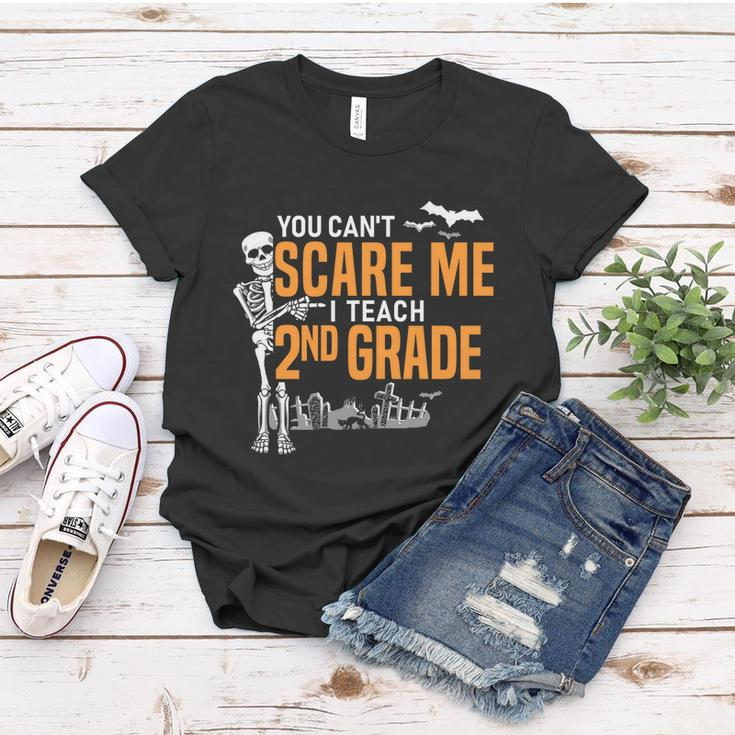 2Nd Grade Teacher Halloween Cool Gift You Cant Scare Me Gift Women T-shirt Unique Gifts