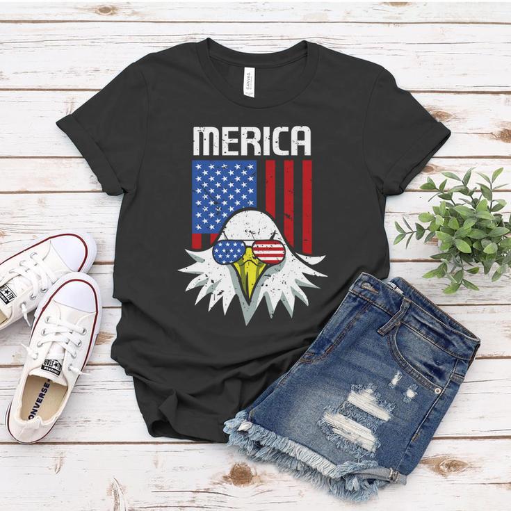 4Th Of July American Flag Bald Eagle Mullet 4Th July Merica Gift Women T-shirt Unique Gifts