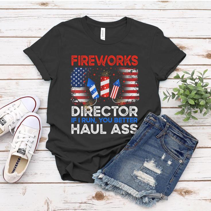 4Th Of July Men Fireworks Director If I Run You Run Funny Women T-shirt Unique Gifts