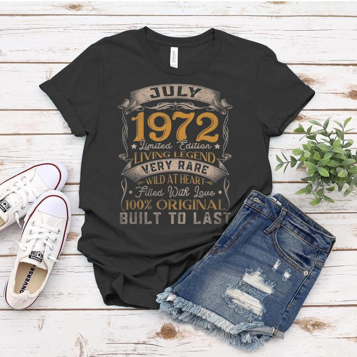 50 Years Old Vintage July 1972 Limited Edition 50Th Birthday Women T-shirt Unique Gifts