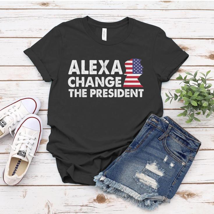 Alexa Change The President Funny Anti Joe Biden Tshirt Women T-shirt Unique Gifts