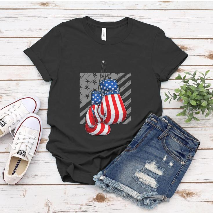 American Boxer Funny 4Th Of July Women T-shirt Unique Gifts