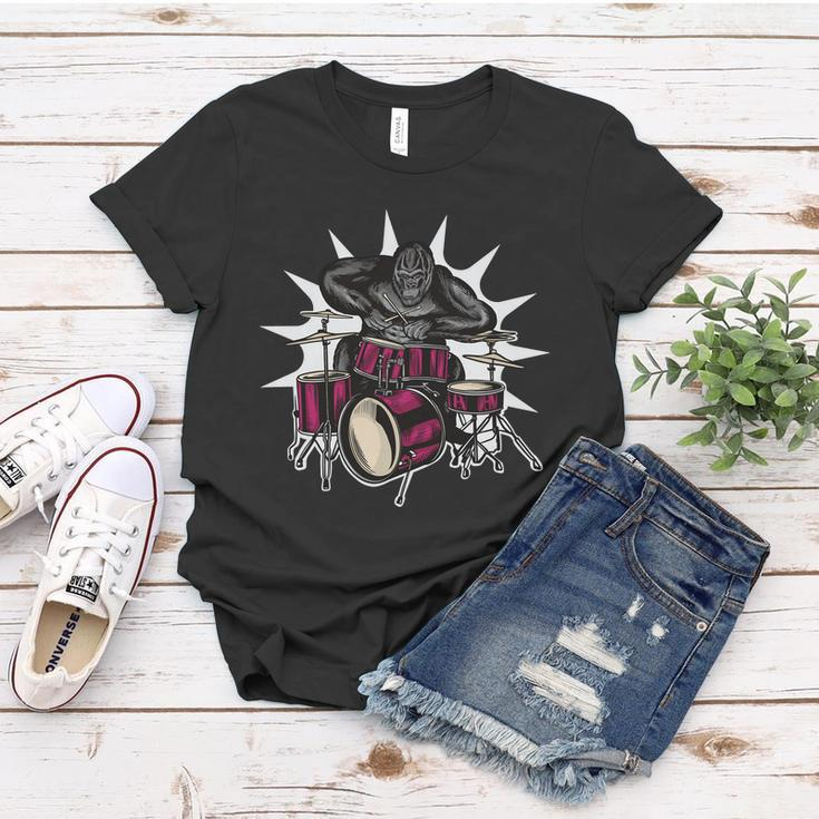 Ape Drummer Women T-shirt Unique Gifts