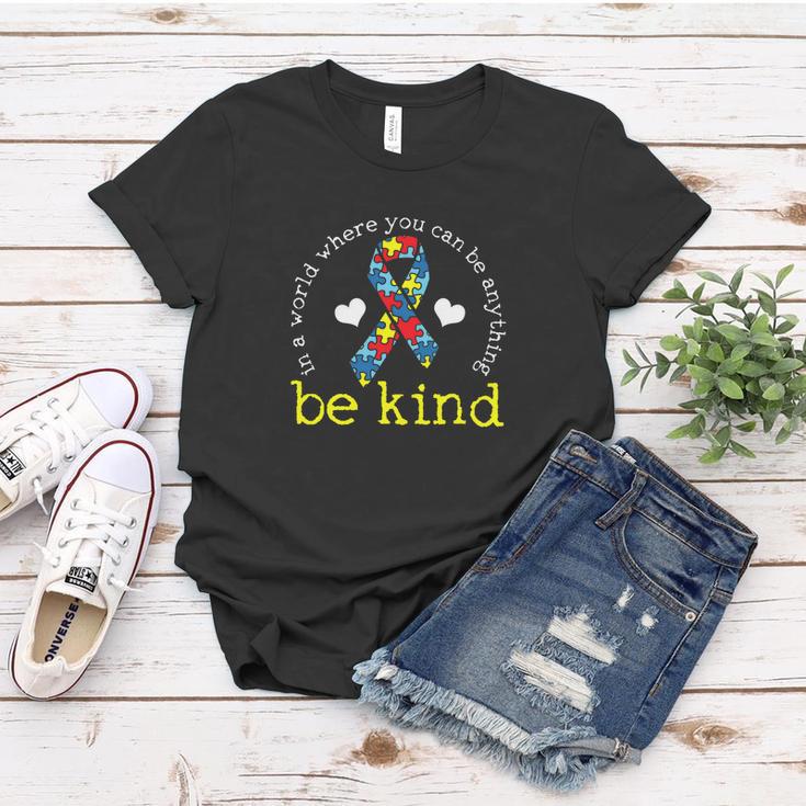 Autism Awareness Kindness Ribbon Heart Tshirt Women T-shirt Unique Gifts