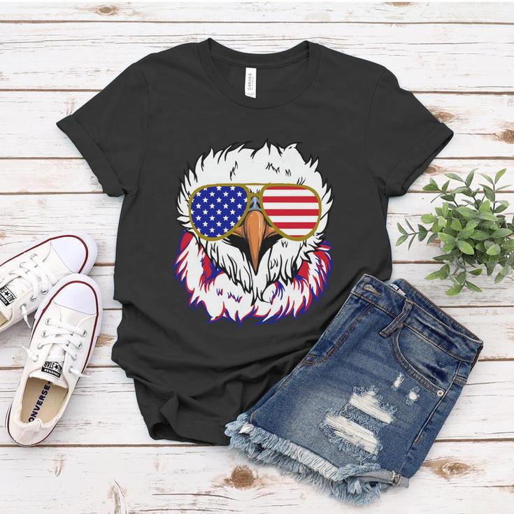 Bald Eagle With Mullet 4Th Of July American Flag Gift Women T-shirt Unique Gifts