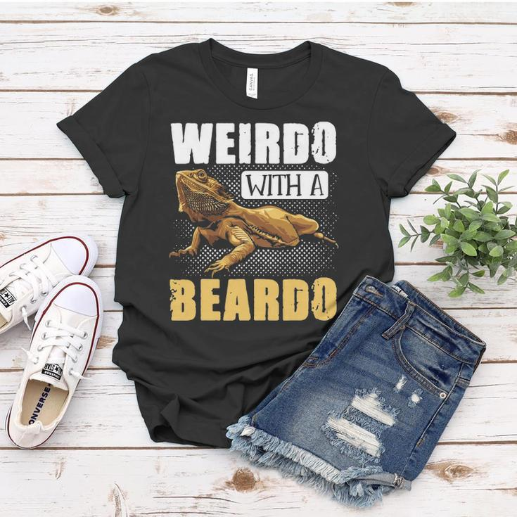 Bearded Dragon Weirdo With A Beardo Reptiles Women T-shirt Unique Gifts