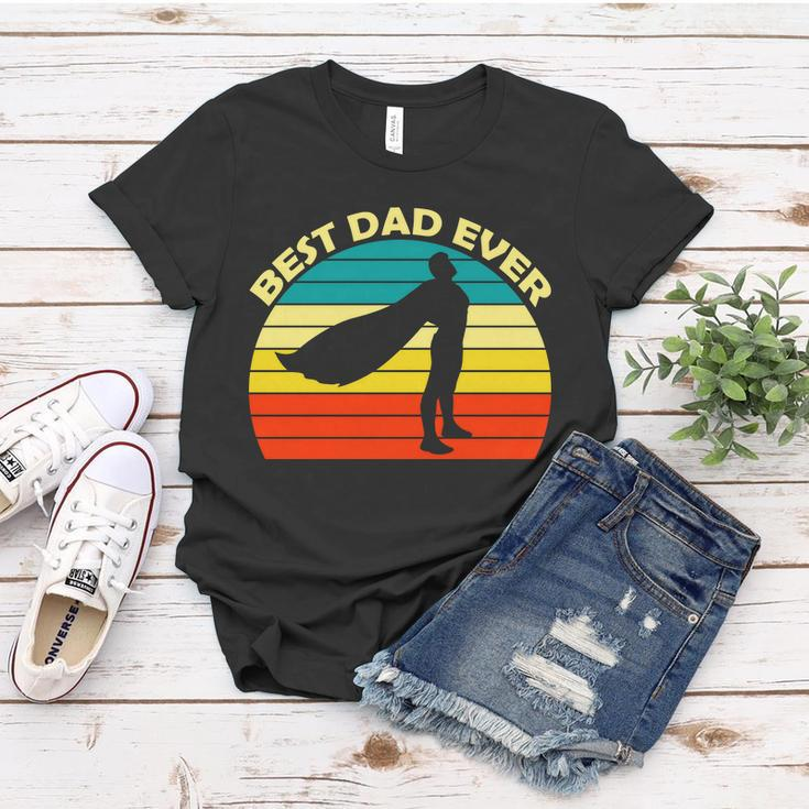 Best Dad Ever Super Dad Hero Women T-shirt Unique Gifts