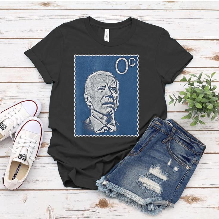 Biden Zero Cents Stamp 0 President Joe Tshirt Women T-shirt Unique Gifts