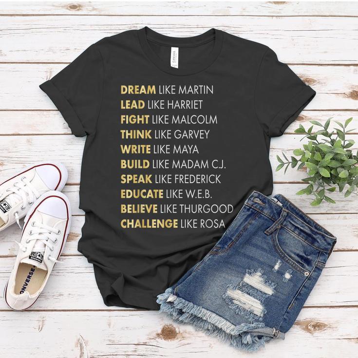 Black History Gifts Dream Like Martin Women T-shirt Unique Gifts