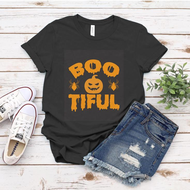 Boo Tiful Pumpkin Halloween Quote Women T-shirt Unique Gifts