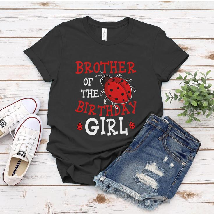 Brother Of The Birthday Girl Ladybug Bday Party Women T-shirt Unique Gifts