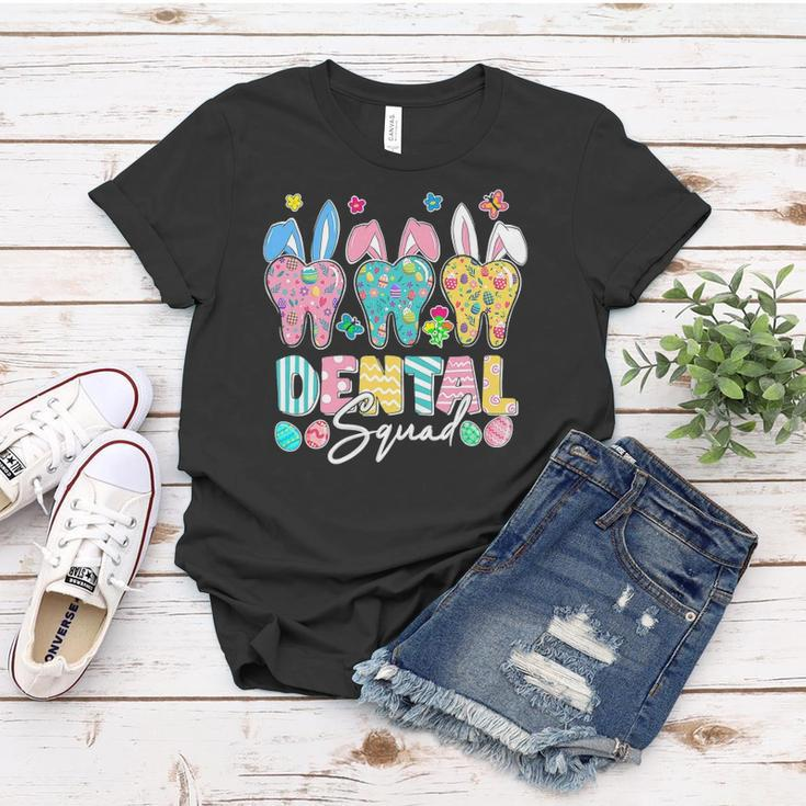 Bunny Ears Cute Tooth Dental Squad Dentist Easter Day Women T-shirt Unique Gifts
