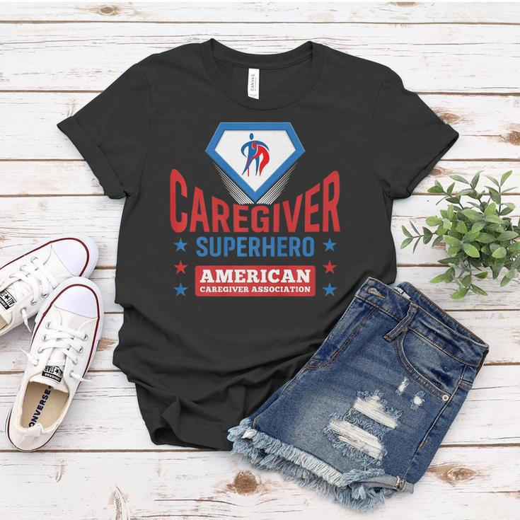 Caregiver Superhero Official Aca Apparel Women T-shirt Unique Gifts