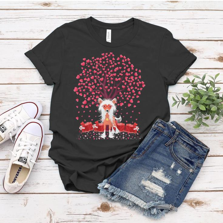 Chinese Crested Dog Lover Chinese Crested Valentine&8217S Day Women T-shirt Unique Gifts