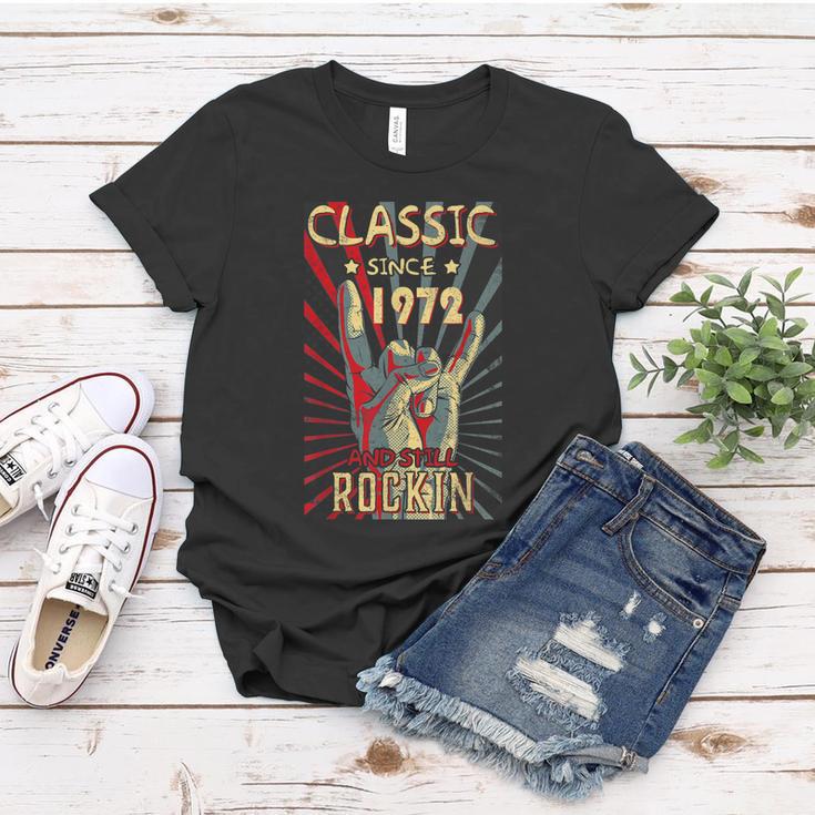 Classic Since 1972 50Th Still Rockin Birthday Rock Tshirt Women T-shirt Unique Gifts