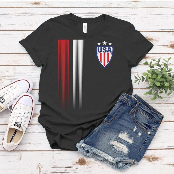 Cool Usa Soccer Jersey Stripes Tshirt Women T-shirt Unique Gifts