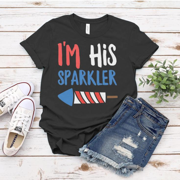 Couples Matching 4Th Of July - Im His Sparkler Women T-shirt Unique Gifts