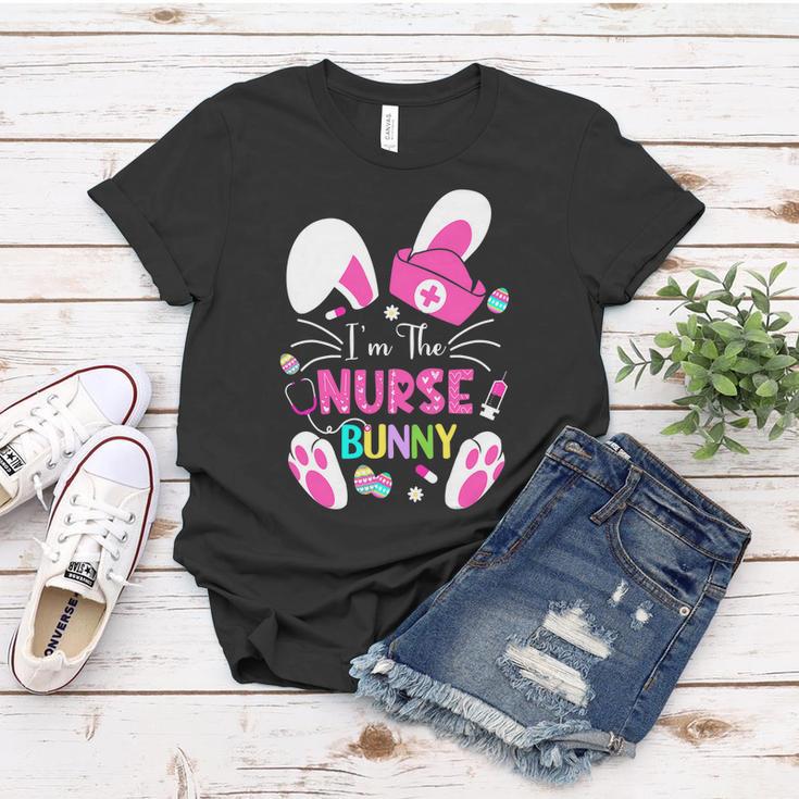 Cute Bunnies Easter Im The Nurse Nurse Life Rn Nursing Women T-shirt Unique Gifts