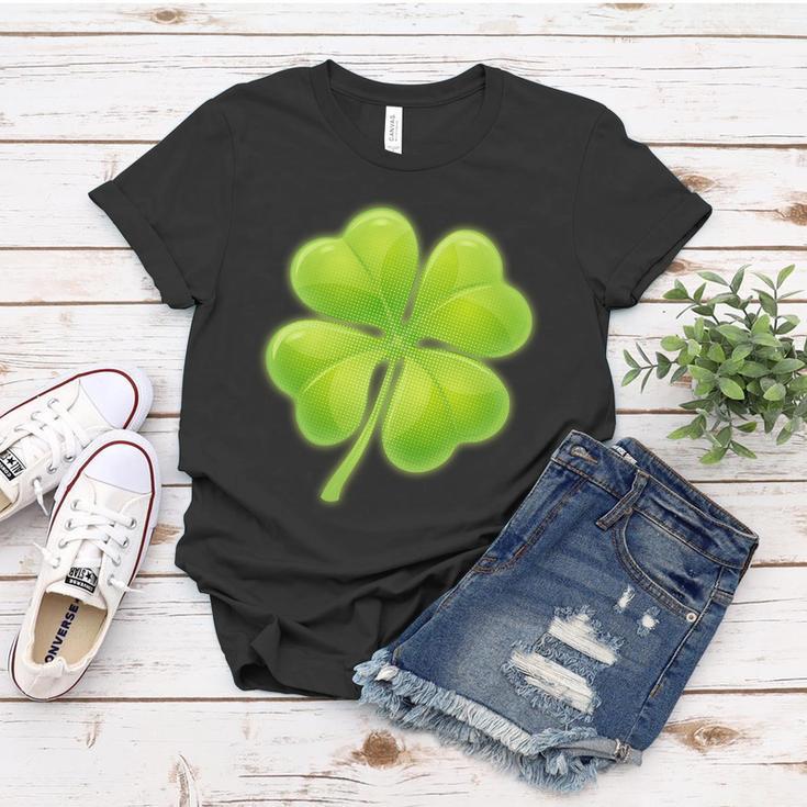 Cute St Patricks Day Lucky Glowing Shamrock Clover Women T-shirt Unique Gifts