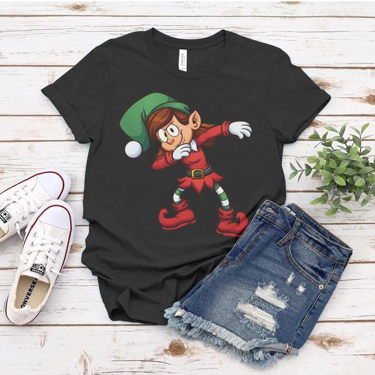 Dabbing Elf Cute Funny Christmas Tshirt Women T-shirt Unique Gifts
