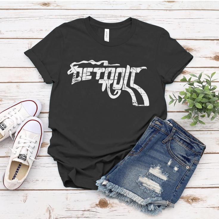 Detroit Gun N Smoke Revolver Tshirt Women T-shirt Unique Gifts