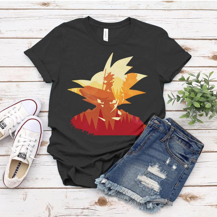 Dragon Fighter Silhouette Illustration Tshirt Women T-shirt Unique Gifts
