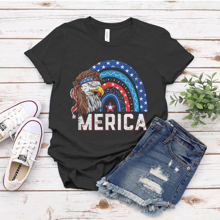 Eagle Mullet 4Th Of July Rainbow Usa American Flag Merica Gift V2 Women T-shirt Unique Gifts