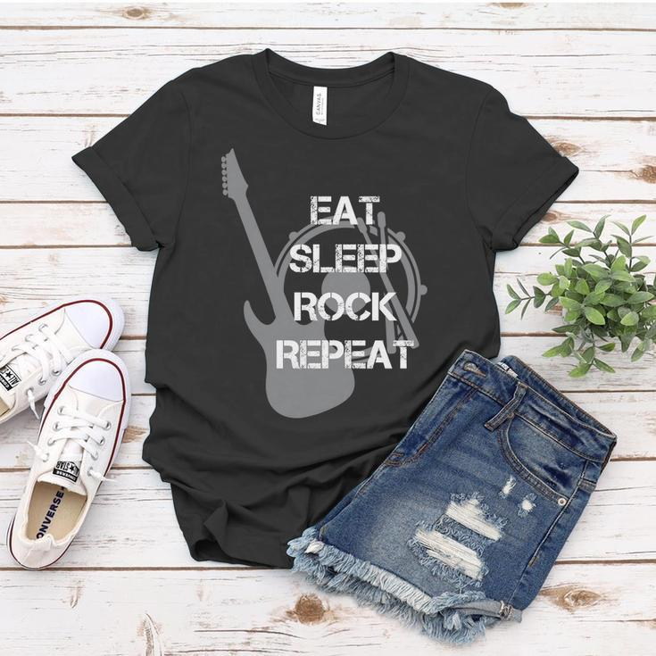 Eat Sleep Rock Repeat Women T-shirt Unique Gifts