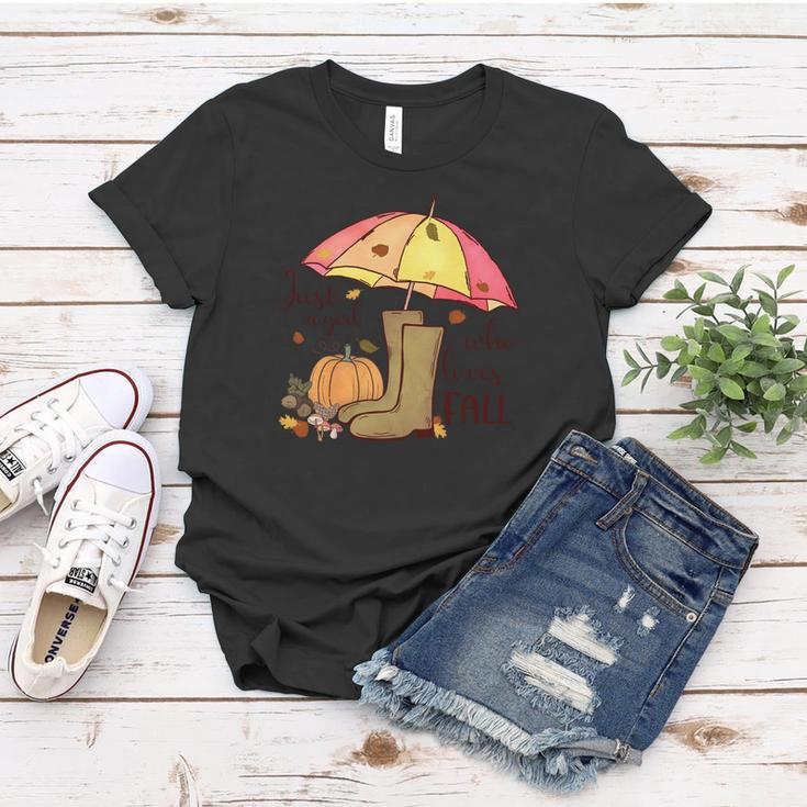 Fall Just A Girl Who Loves Fall Autumn Gifts Women T-shirt Personalized Gifts
