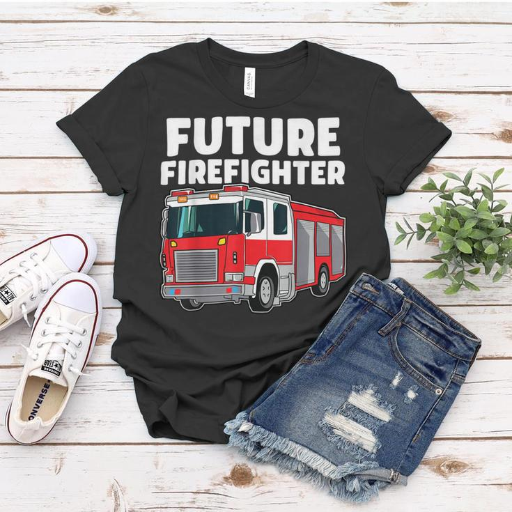 Firefighter Future Firefighter Fire Truck Theme Birthday Boy Women T-shirt Funny Gifts