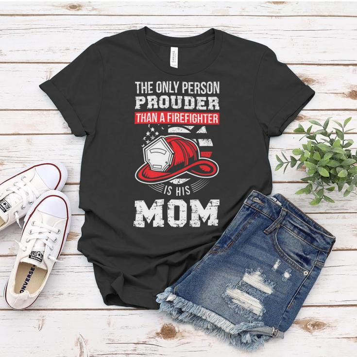 Firefighter Proud Firefighter Mom Fireman Mother Fireman Mama Women T-shirt Funny Gifts