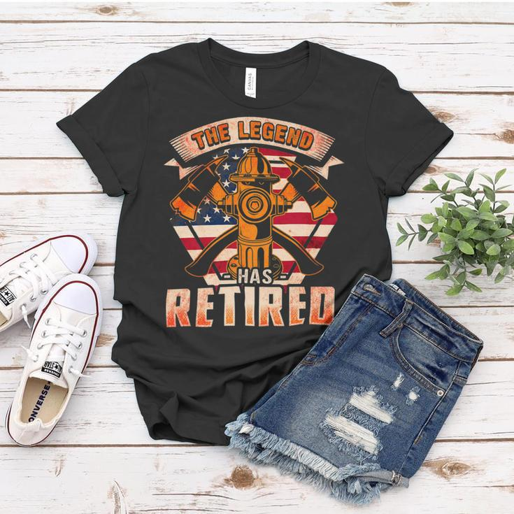 Firefighter The Legend Has Retired Fireman Firefighter _ Women T-shirt Funny Gifts