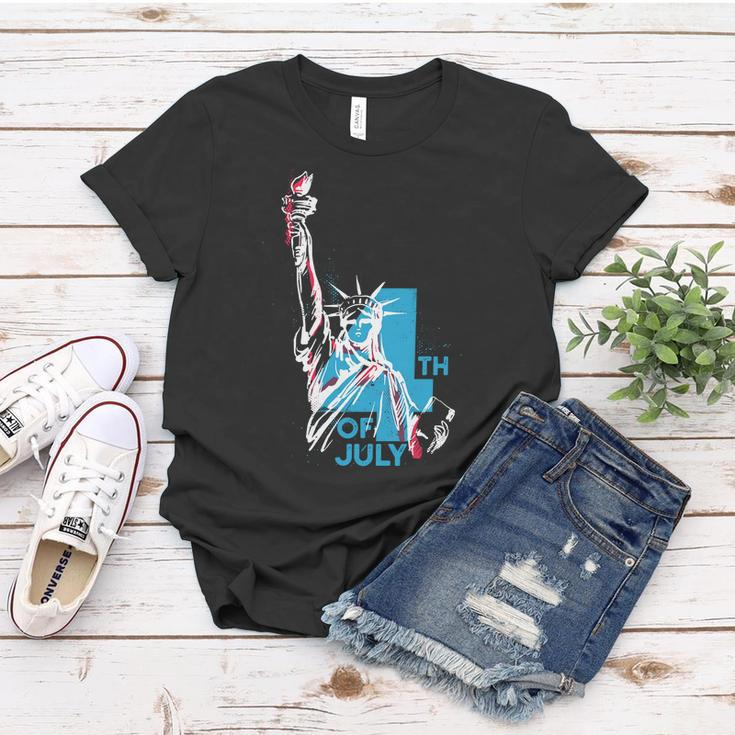 Fourth Of July Statue Of Liberty Women T-shirt Unique Gifts
