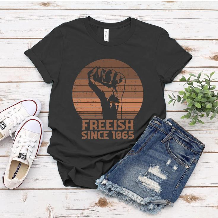 Freeish Since 1865 Fist Black Juneteenth African American Pride Women T-shirt Unique Gifts
