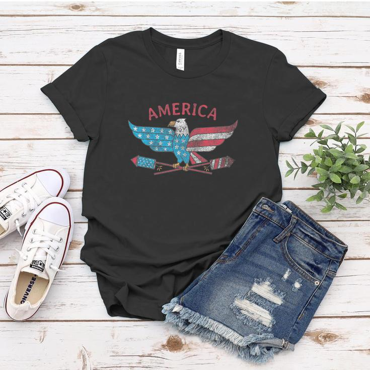 Funny 4Th Of July American Eagle Women T-shirt Unique Gifts