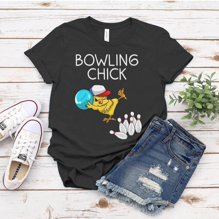 Funny Bowling Gift For Women Cute Bowling Chick Sports Athlete Gift Women T-shirt Unique Gifts