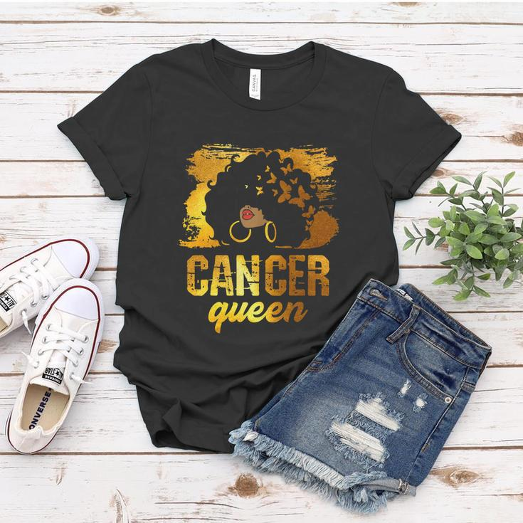 Funny Cancer Queen Afro Born In June 21 To July 22 Birthday Women T-shirt Unique Gifts