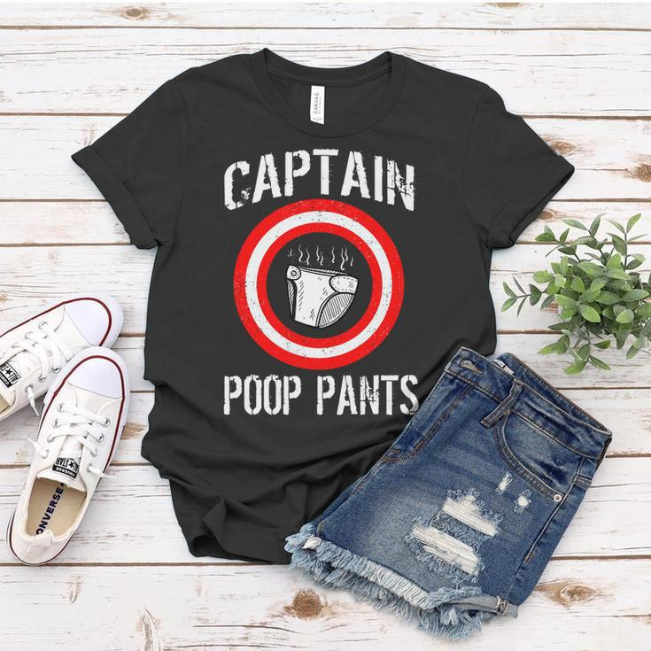 Funny Captain Poop Pants Tshirt Women T-shirt Unique Gifts
