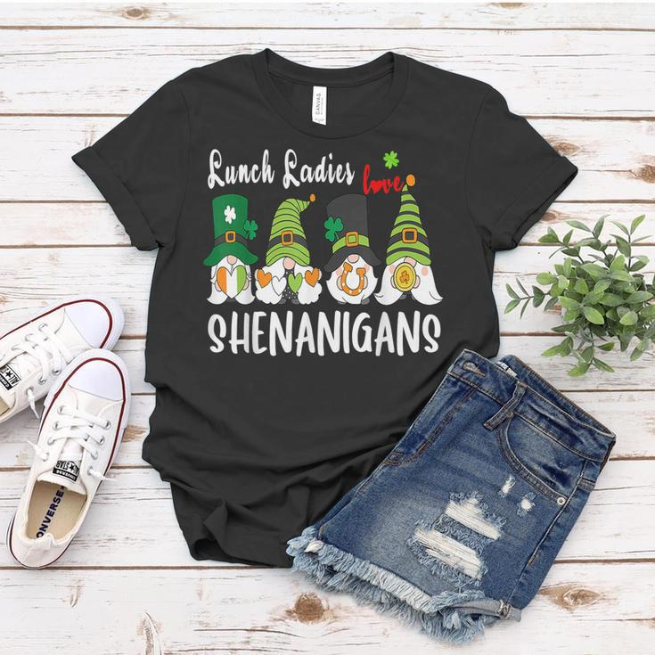 Funny Lunch Ladies Love Shenanigans Gnome St Patricks Day Women T-shirt Personalized Gifts