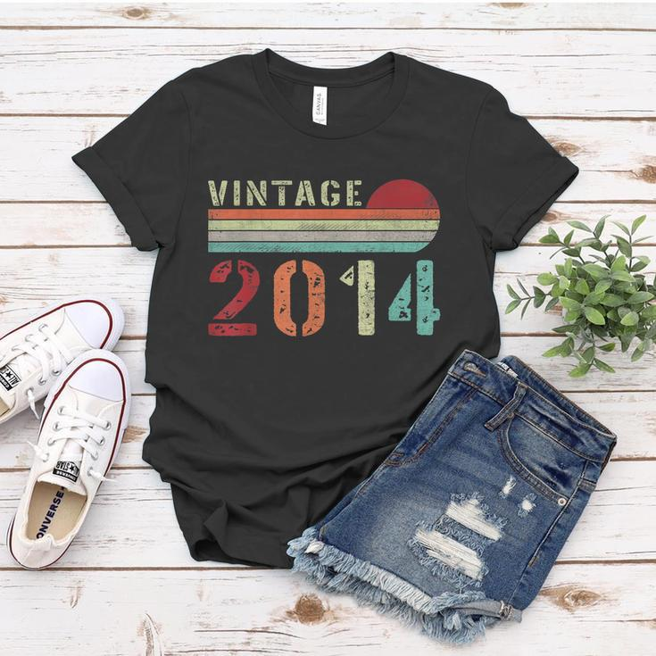 Funny Vintage 2014 Gift Funny 8 Years Old Boys And Girls 8Th Birthday Gift Women T-shirt Unique Gifts