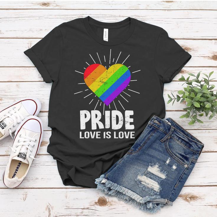Gay Pride Love Is Love Lgbt Women T-shirt Unique Gifts