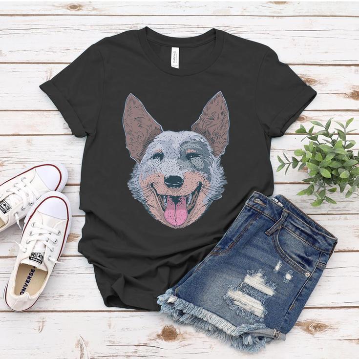 Happy Australian Cattle Dog Tshirt Women T-shirt Unique Gifts