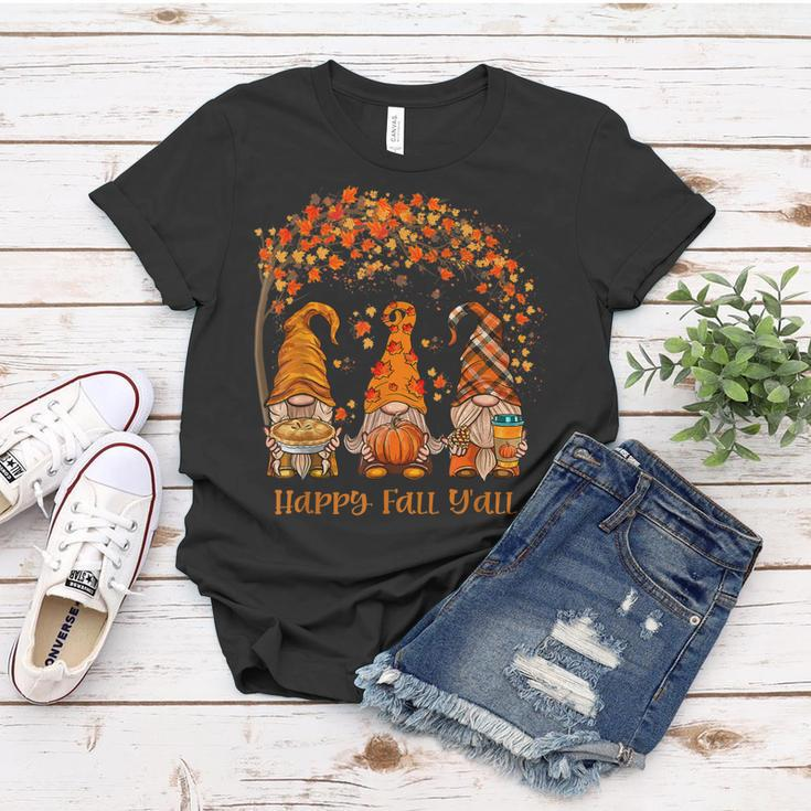 Happy Fall Yall Gnome Autumn Gnomes Pumpkin Spice Season Women T-shirt Personalized Gifts