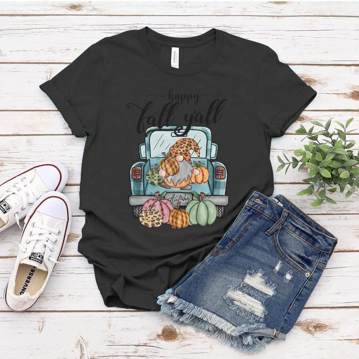 Happy Fall Yall Thanksgiving Quote Women T-shirt Unique Gifts