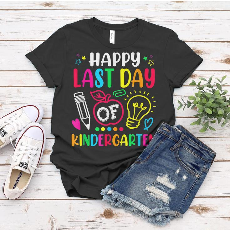 Happy Last Day Of Kindergarten School Funny Teacher Students Women T-shirt Personalized Gifts