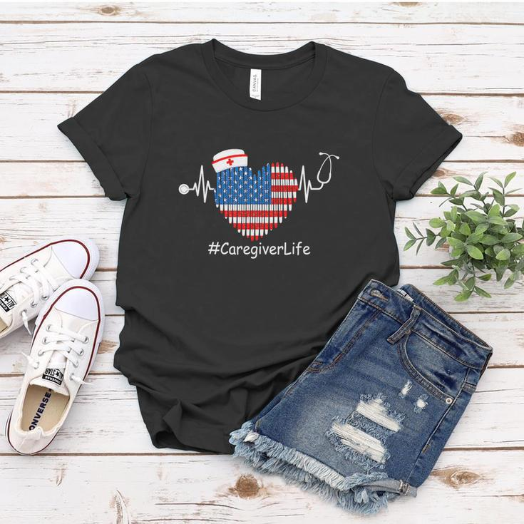 Heartbeat Patriotic Funny 4Th Of July Women T-shirt Unique Gifts
